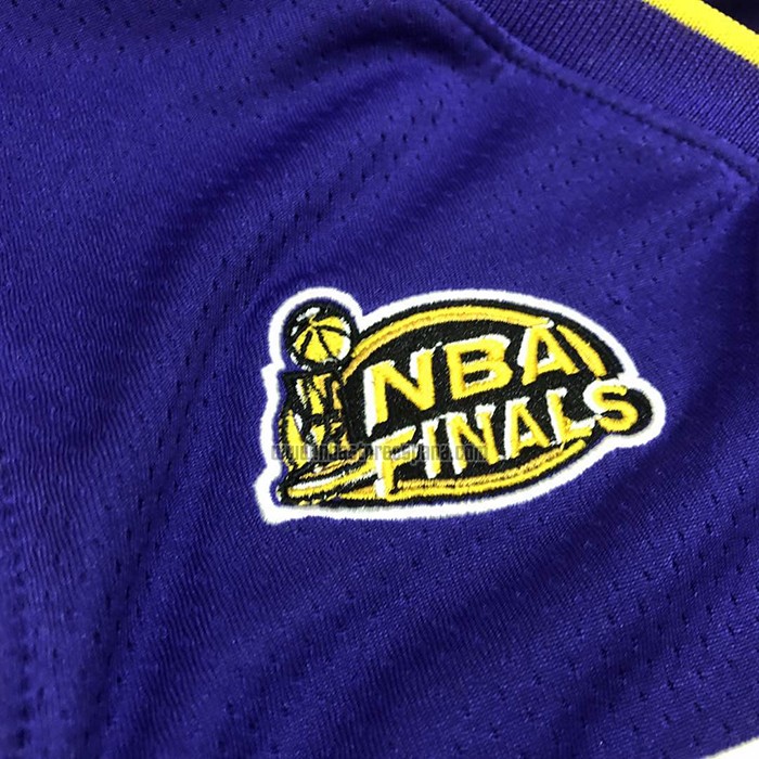 Camiseta Los Angeles Lakers Kobe Bryant NO 8 Icon 2000-01 Finals Bound Violeta